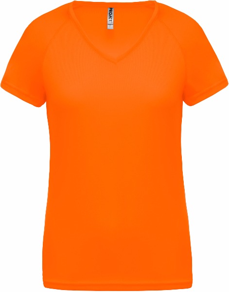 Tee shirt T-shirt De Sport Manches Courtes Col V Femme Pa477 4
