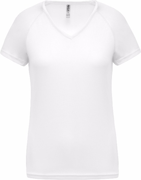 Tee shirt T-shirt De Sport Manches Courtes Col V Femme Pa477 11